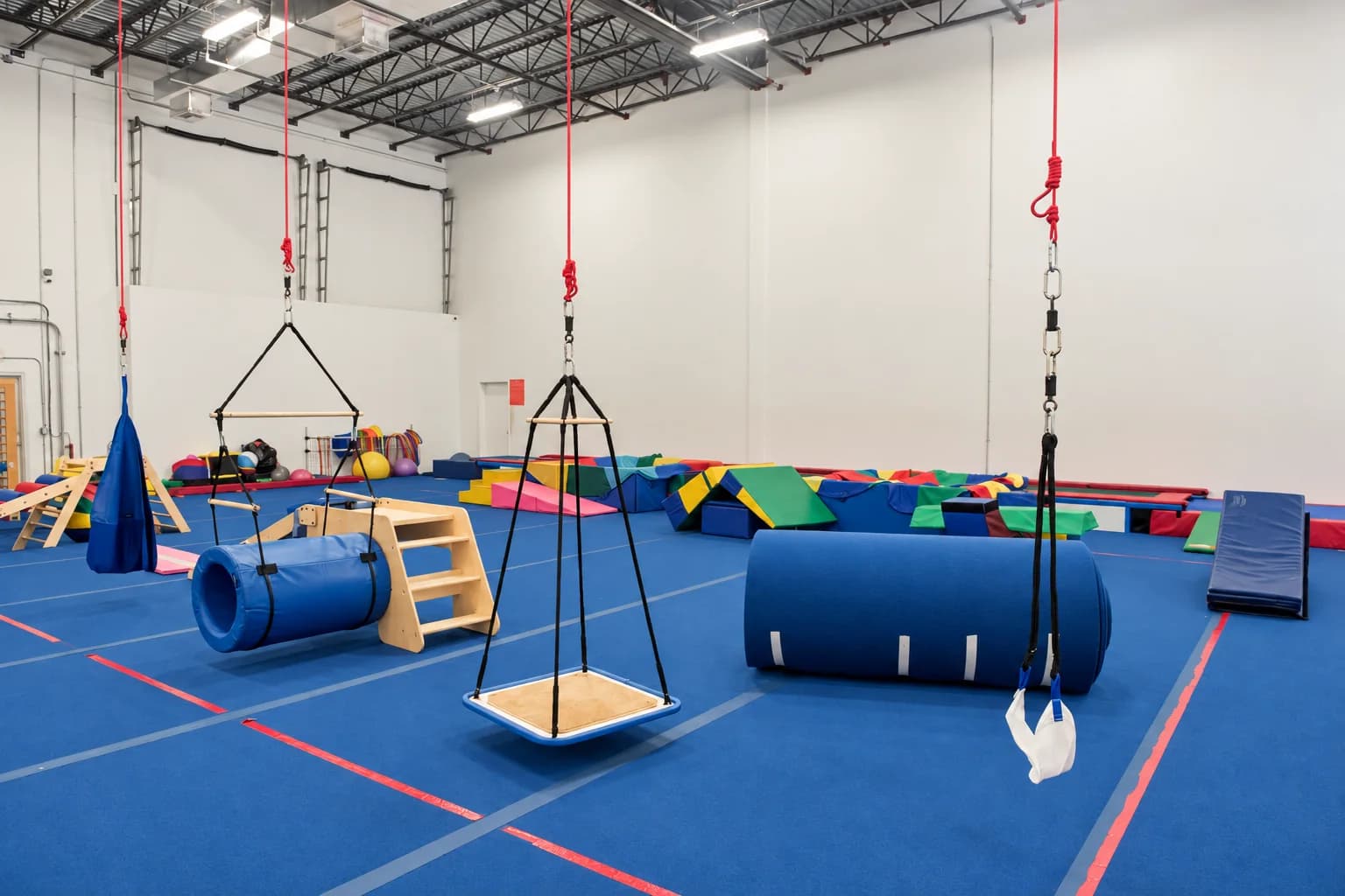 The toddler gymnastics training area at Rhythmic Art